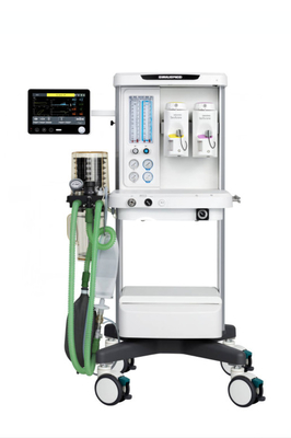 X30 Anesthesia Workstation مع 4 مقياس تدفق أنبوبي ، صمام زقزقة ، N2O + O2 ، لون أبيض ، درج واحد ، اثنان vapoirzer