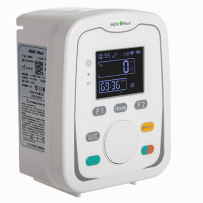 مضخة التسريب في المستشفى المعتمدة من CE / ISO 0.1-1800ml / h معدل التدفق