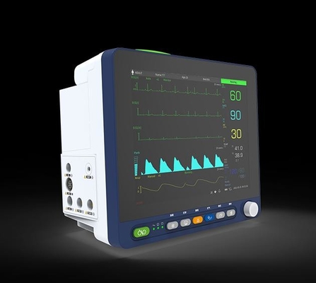 جهاز مراقبة المريض المحمول بشاشة LCD مقاس 12.1 بوصة ، جهاز مراقبة المستشفى ISO13485