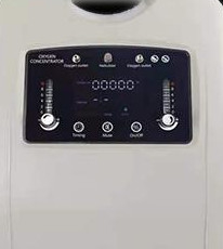 0.5-5L / min جهاز التنفس الصناعي للعناية المنزلية ، 53dB للاستخدام المنزلي مُكثّف الأوكسجين